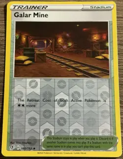 Galar Mine 160/192 SWSH02: Rebel Clash Reverse Holo Pokemon LP - Image 1