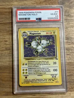 GRADED PSA 4.5 1999 Pokemon Fossil Magneton-HOLO #11 - Image 1