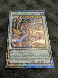Yugioh - Tyrant Red Dragon Archfiend - 1st Edition QCSR NM - Quarter Century SR - Image 1