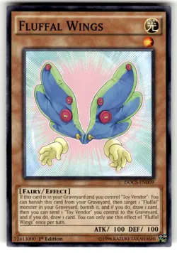 Fluffal Wings DOCS-EN009 Dimension of Chaos 1st Edition Common NM Yugioh! - Image 1