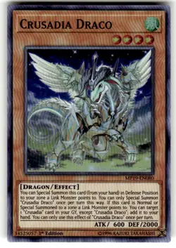 Crusadia Draco MP19-EN080 2019- Super Rare NM Yugioh! 1st Edition - Image 1