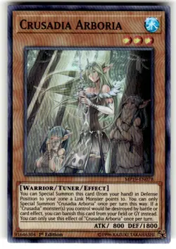 Crusadia Arboria MP19-EN078 2019 Super Rare NM -1st Edition Yugioh! - Image 1