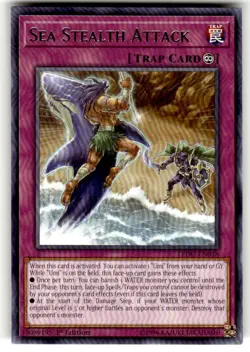 Yugioh Sea Stealth Attack LEDU-EN018 Rare 1st Edition NM Near Mint - Image 1