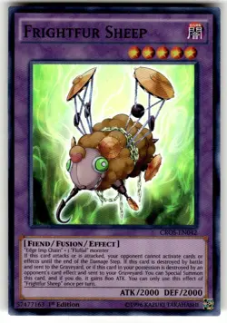 CROS-EN042 Frightfur Sheep Super Rare Yugioh 1st NM - Image 1