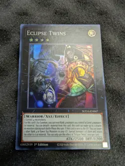 Yugioh! Eclipse Twins - SUDA-EN047 - Super Rare - 1st Edition NM - Image 1