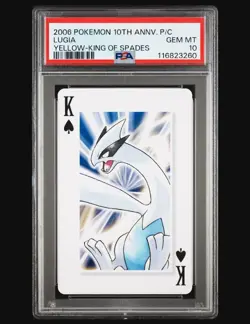 Lugia- PSA 10 - 2006 JPN Pokemon Center 10th Anniversary Playing Card - Image 1