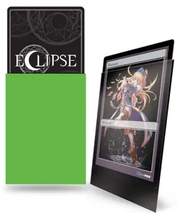 60 ULTRA PRO ECLIPSE SMALL LIME GREEN MATTE DECK PROTECTOR Card Sleeves Japanese - Image 2
