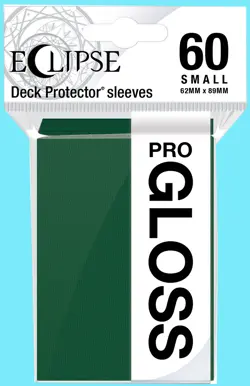 60 Ultra PRO Small Eclipse Gloss Forest Green Deck Protectors Card Sleeves tcg - Image 1