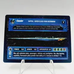 Star Wars SWCCG CCG Super Class Executor Star Destroyer FOIL Decipher Card - Image 3