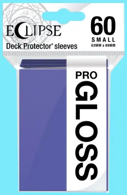 60 Ultra PRO Small Gloss Eclipse Royal Purple Protectors Card Sleeves tcg game - Image 1