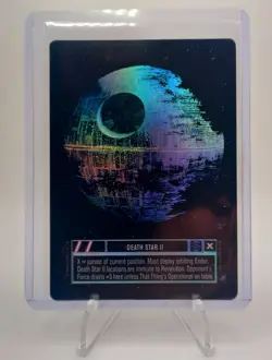 Ultra Rare Star Wars SWCCG CCG Death Star II Reflections II 2000 Foil Card - Image 1