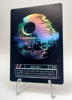 Ultra Rare Star Wars SWCCG CCG Death Star II Reflections II 2000 Foil Card - Image 2