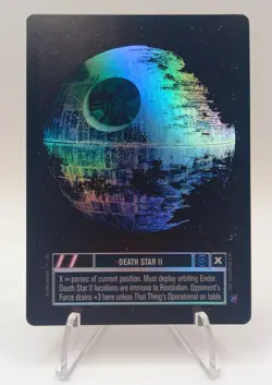 Ultra Rare Star Wars SWCCG CCG Death Star II Reflections II 2000 Foil Card - Image 3