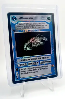 Rare Star Wars SWCCG CCG Millennium Falcon Reflections Foil Card MINT - Image 1