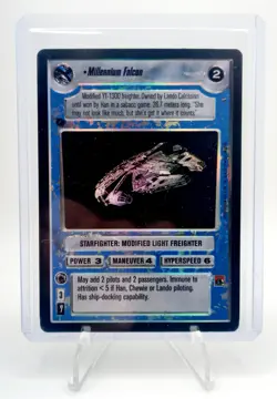 Rare Star Wars SWCCG CCG Millennium Falcon Reflections Foil Card MINT - Image 2
