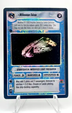 Rare Star Wars SWCCG CCG Millennium Falcon Reflections Foil Card MINT - Image 4