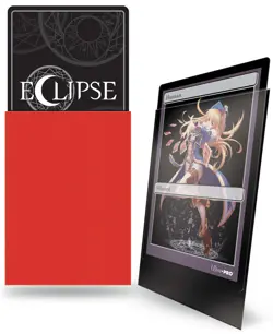 60 ULTRA PRO ECLIPSE MATTE APPLE RED SMALL DECK PROTECTOR Card Sleeves - Image 2