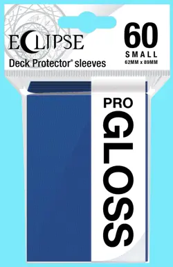 60 Ultra PRO Small Eclipse Gloss Pacific Blue Deck Protectors Card Sleeves tcg - Image 1