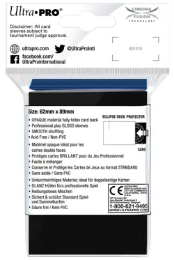 60 Ultra PRO Small Eclipse Gloss Pacific Blue Deck Protectors Card Sleeves tcg - Image 3