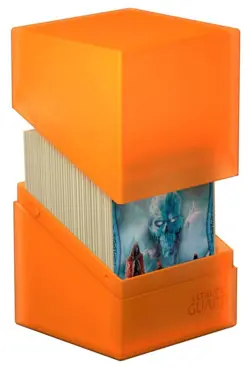 ULTIMATE GUARD BOULDER POPPY TOPAZ Standard Sized DECK CASE 80+ Card Storage Box - Image 4