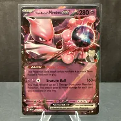 Pokemon TCG Team Rockets Mewtwo EX Double Rare Card 081/182 Destined Rivals NM - Image 1