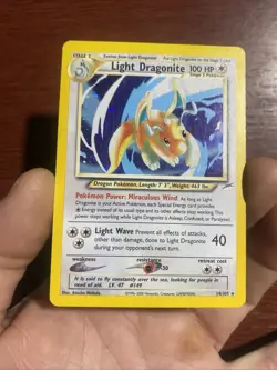 Light Dragonite Pokemon TCG Neo Destiny 14/105 Holo Rare Card WOTC English c616 - Image 3