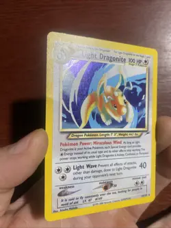 Light Dragonite Pokemon TCG Neo Destiny 14/105 Holo Rare Card WOTC English c616 - Image 4