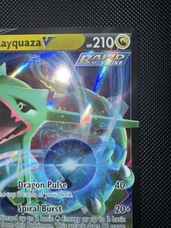 Rayquaza V 100/159Black Star Promo jumbo card NM Pokemon TCG - Image 4
