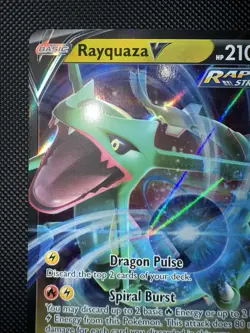 Rayquaza V 100/159Black Star Promo jumbo card NM Pokemon TCG - Image 5