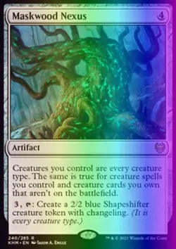 MTG Magic the Gathering Maskwood Nexus (240/551) Kaldheim LP FOIL - Image 1