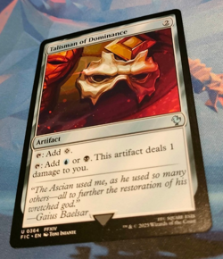 Talisman of Dominance - Final Fantasy Commander - Uncommon - NM (see pics) MTG - Image 3
