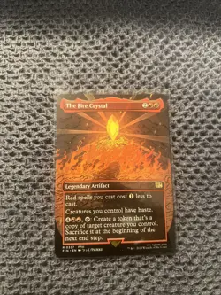 The Fire Crystal (Borderless) - MTG Final Fantasy Regular - Image 1