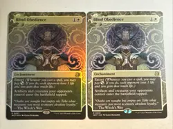 MTG Blind Obedience FOIL + Regular Wilds of Eldraine: Enchanting Tales 0001 NM - Image 1