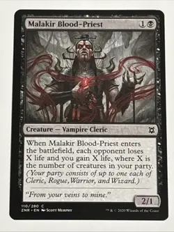MTG Zendikar Rising Malakir Blood-Priest 110/280 NM - Image 1