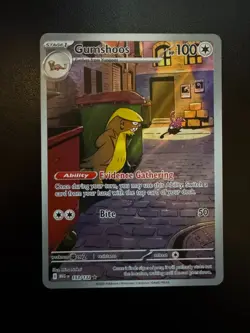 Gumshoos 153/132 Full Art Holo Illustration Rare Mega Evolution Pokemon 2025 - Image 2