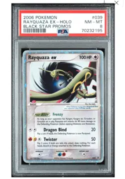 2006 POKEMON BLACK STAR PROMOS #039 RAYQUAZA EX-HOLO PSA 8 🔥 💎 - Image 1