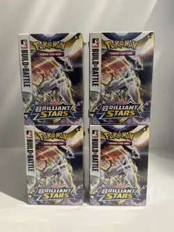 Pokemon TCG Brilliant Stars Build And Battle Box New/Sealed (Lot Of 4) - Image 1