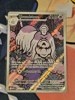 Pokemon TCG Mega Evolutions Houndstone Illustration Rare 144/132 Near Mint - Image 1