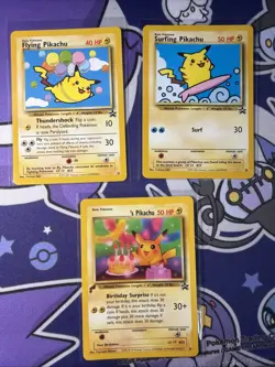 Pikachu Black Star Promo Pokemon TCG Bundle NM/M - Image 1