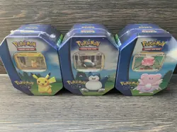 Pokemon GO Tin Englisch Blissey Snorlax Pikachu NEU & OVP sofort lieferbar - Image 1