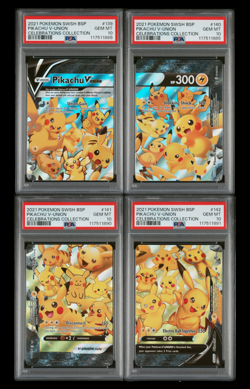2021 Pokemon Pikachu V-Union 4 Piece Set PSA 10 Gem Mint (NOT SEQUENTIAL) - Image 1
