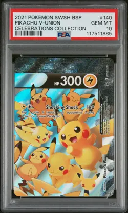 2021 Pokemon Pikachu V-Union 4 Piece Set PSA 10 Gem Mint (NOT SEQUENTIAL) - Image 5