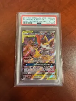 2019 Pokemon SM Black Star Promo Charizard & Braixen GX Tag Team Premium #SM230 - Image 1