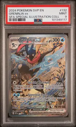 2024 POKEMON SVP EN-SV BLACK STAR PROMO #132 GRENINJA EX PSA 9 - Image 1
