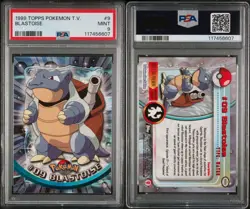 1999 Topps Pokemon TV Blastoise #9 PSA 9 MINT - Image 4
