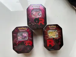 Pokemon TCG: Team Rocket Tin - Set of 3 - SEALED - Image 2