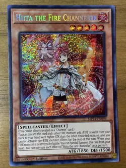 Yu-Gi-Oh - Hiita the Fire Channeler - MP23-EN094 - Prismatic Secret Rare - Image 1