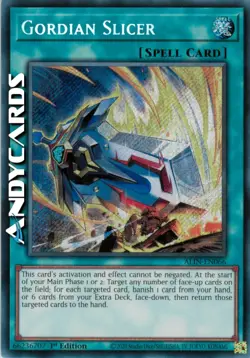 GORDIAN SLICER • (Tagliatore Gordiano) • Segreta • ALIN EN066 • 1Ed • Yugioh! - Image 1