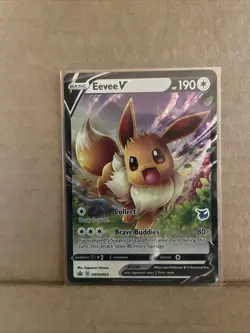 Pokemon Cards Eevee V SWSH065 Battle Academy STAMPED - Image 1