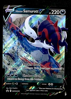 Samurott V Blackstar Promo SWSH239, NM Pokemon Card - Image 1